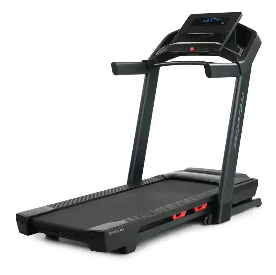 Casavibeo Pro-Form Carbon TLX treadmill with a sleek running surface, digital display, and sturdy frame for home fitness.