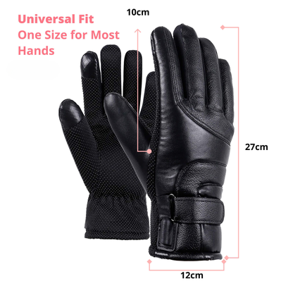 BowLift heated women's gloves with USB recharge, waterproof thermal winter gloves, showing insulated, touchscreen-compatible design.