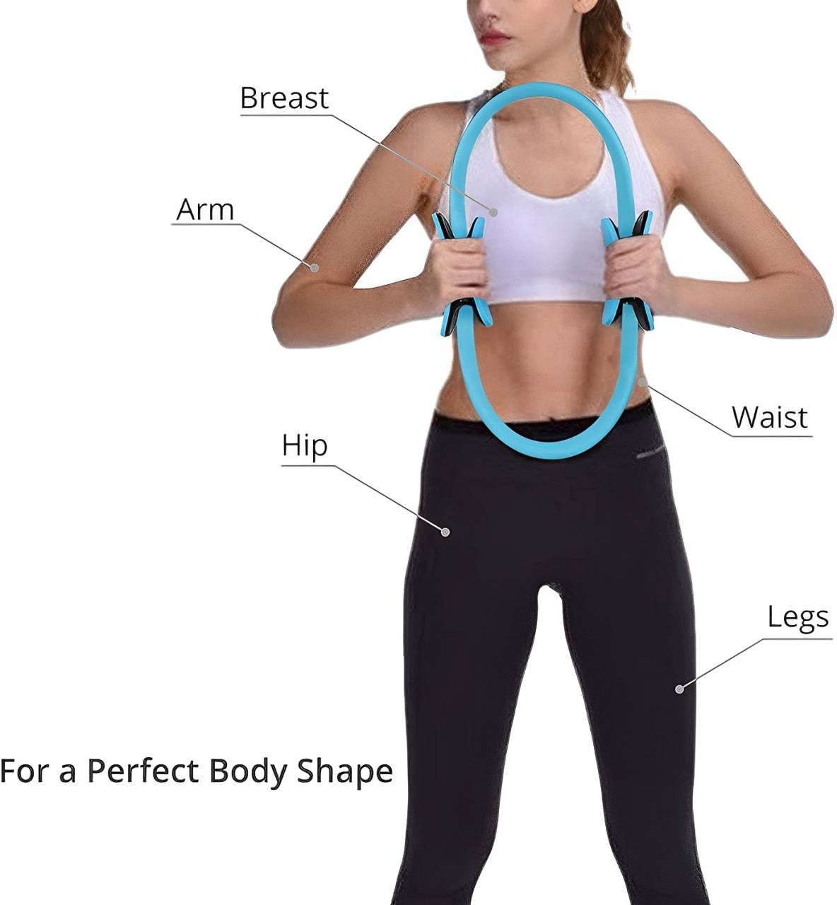 Men's Belro Pilates Ring, fitness accessory, showing the flexible circular exercise ring used for Pilates workouts.