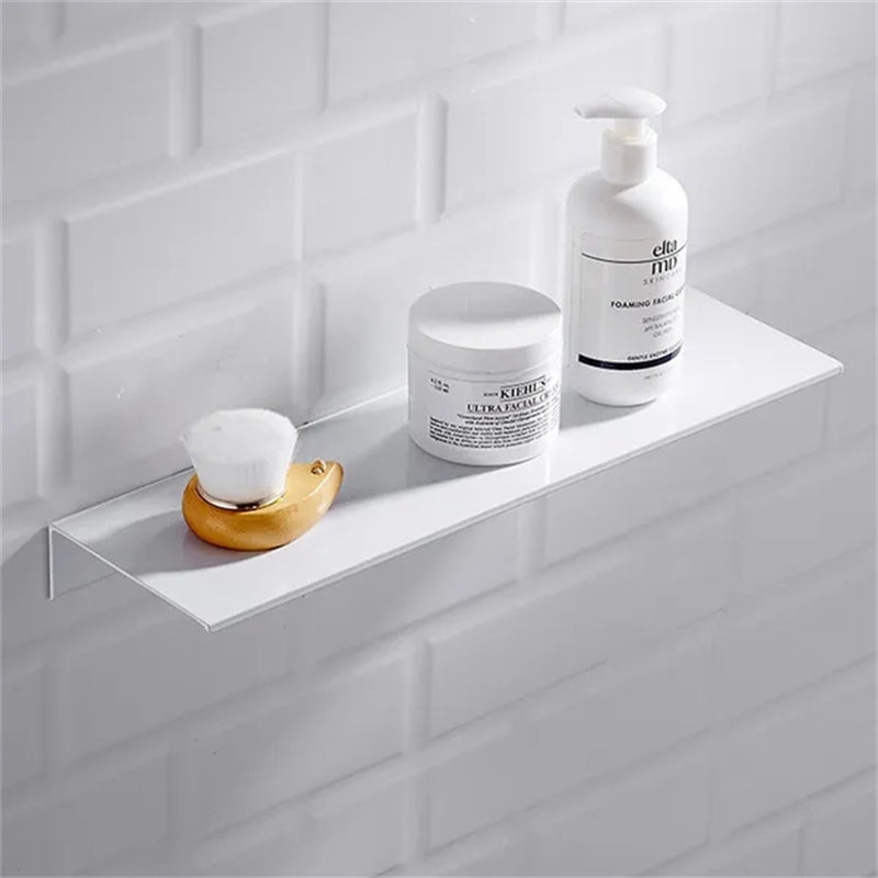 Belro floating shelves installed on a wall in a home, showcasing modern wall-mounted storage for home and garden decor.