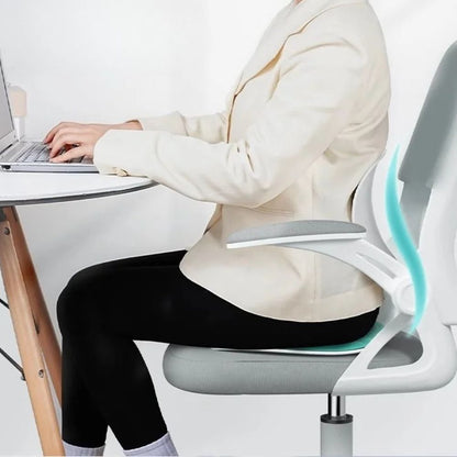 Belro ergonomic office chair with posture corrector seat and backrest, designed for back support and improved posture.