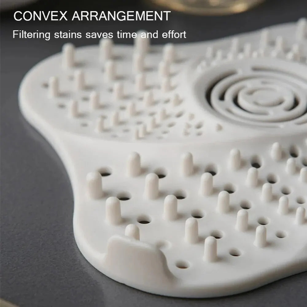 Belro anti-blocking spiral shower drain hair catcher with flexible design for preventing clogs in kitchen or bathroom drains.