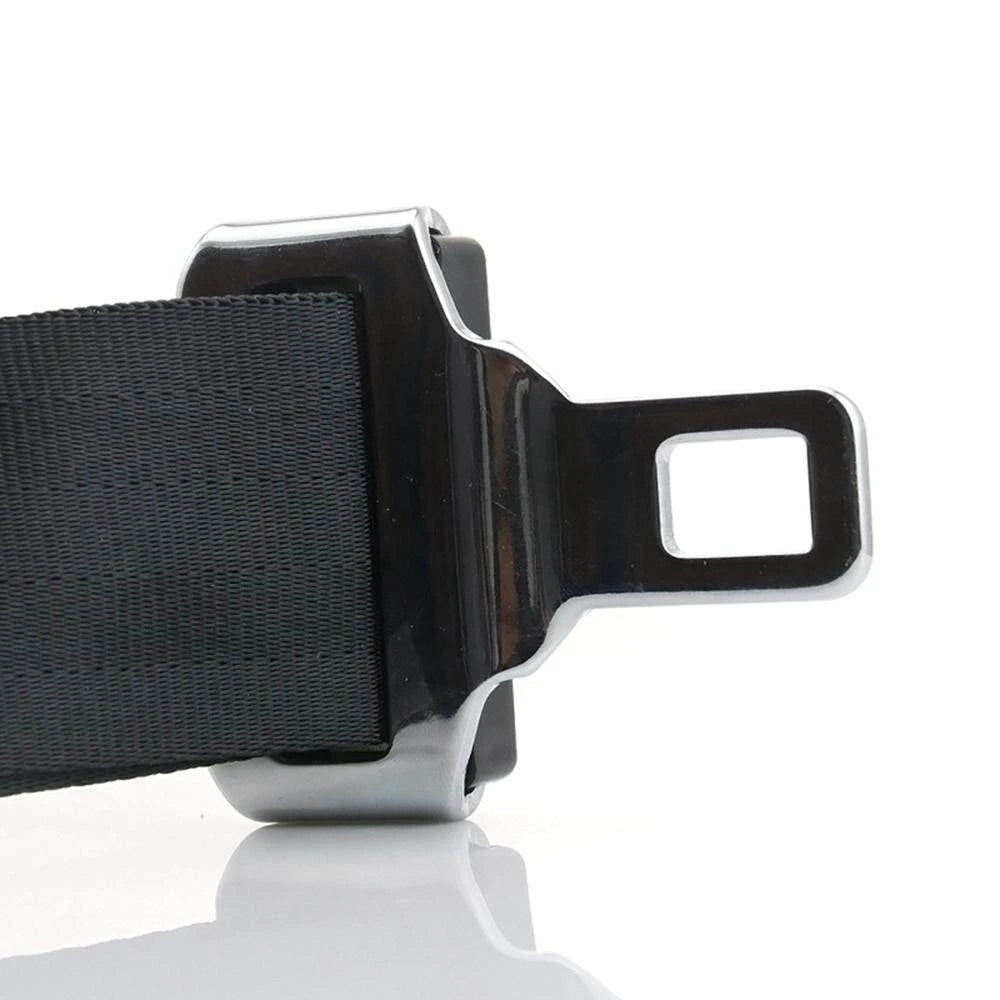 Belro Universal Adjustable Car Seat Belt Extender attached to a vehicle seat, showing adjustable length and secure buckle.