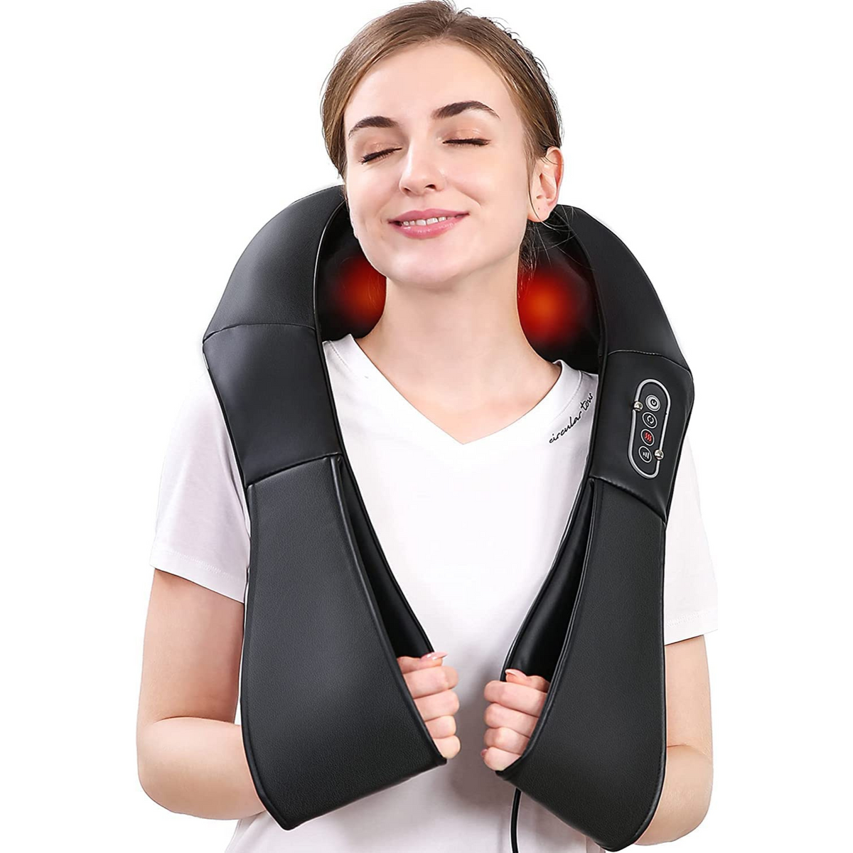 Belro heated shiatsu neck and shoulder massager with deep tissue pressure point massage for personal care.