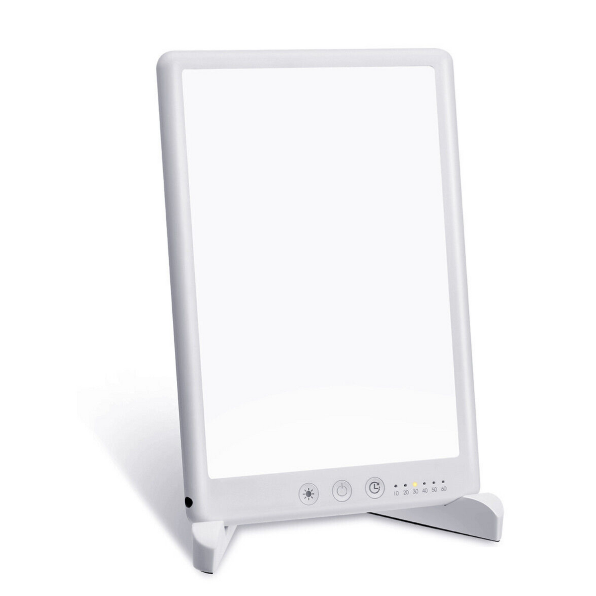 Belro compact seasonal depression therapy lamp emitting bright light for mood improvement and light therapy in health and beauty.