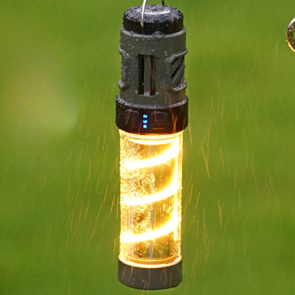 Belro rechargeable outdoor mosquito repellent lamp with lantern design, emitting light and repellent mist for outdoor use