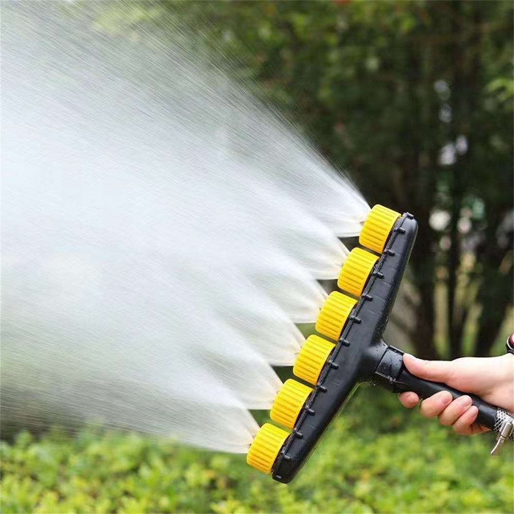 Belro garden hose nozzle attachment, versatile multipurpose atomizer for watering outdoor plants and garden areas.