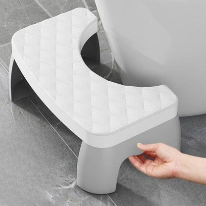 Belro non-slip compact toilet squat stool designed for bathroom use, featuring sturdy construction and ergonomic design.