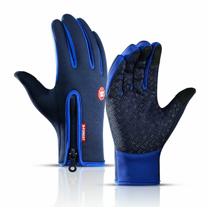 Belro unisex heated winter sports thermal gloves with touchscreen fingertips, designed for cold weather outdoor activities.
