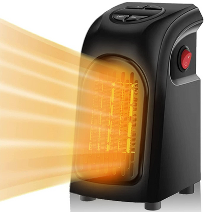 Belro portable plug-in electric fan heater with adjustable thermostat, compact design, ideal for home heating.
