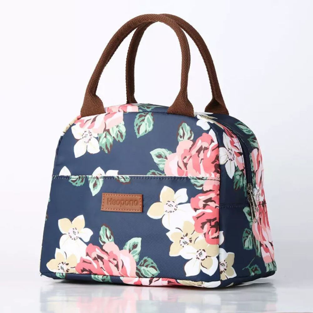 Belro spacious women's thermal lunch picnic bag in cooler bag style, featuring insulated interior and adjustable shoulder strap.