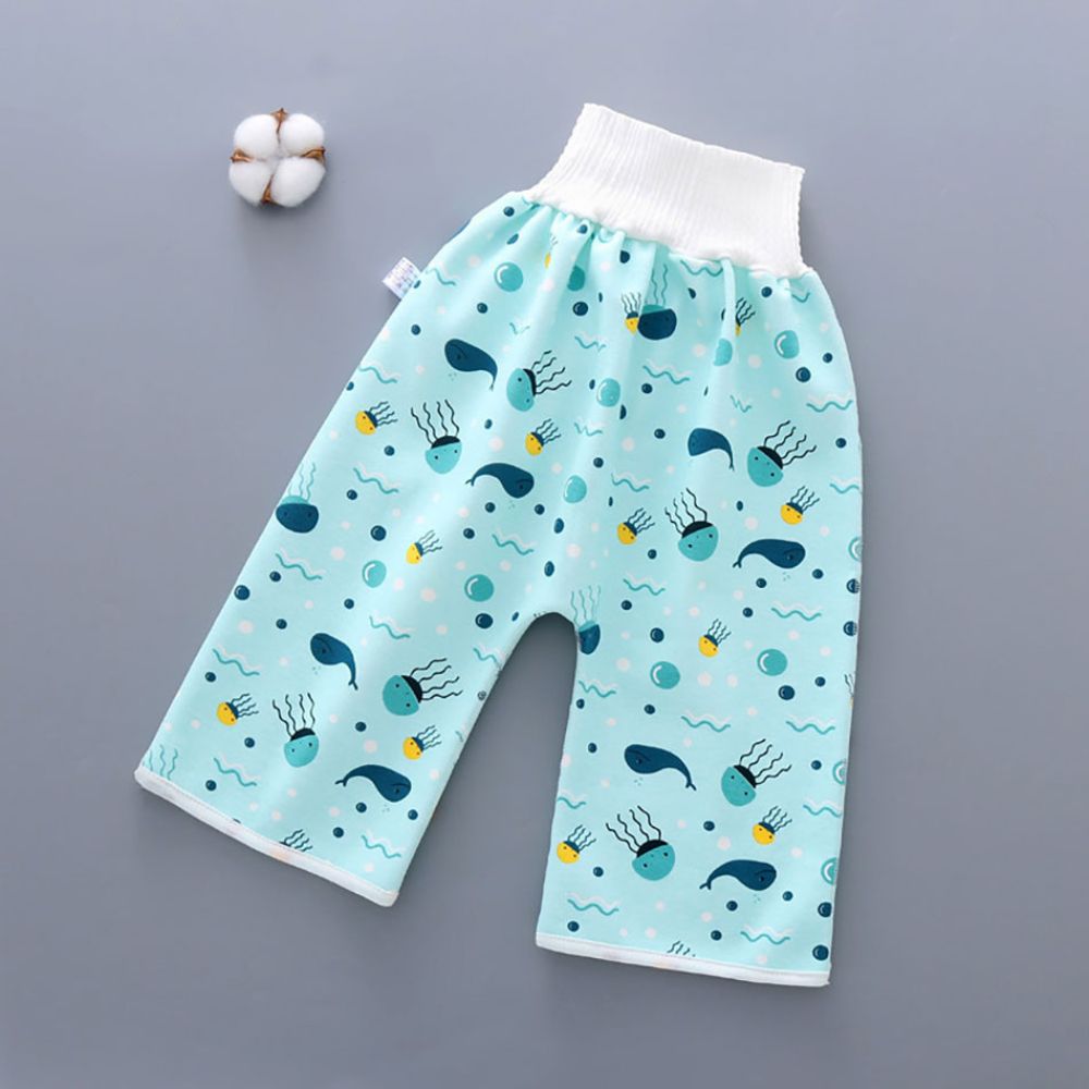 Belro leak-proof urine training pants for babies, soft and comfortable baby clothing pants with adjustable waist and colorful design.