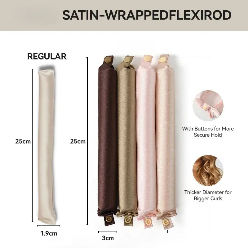 Belro satin headband heatless hair curler accessory for overnight styling, soft satin fabric with a flexible design.
