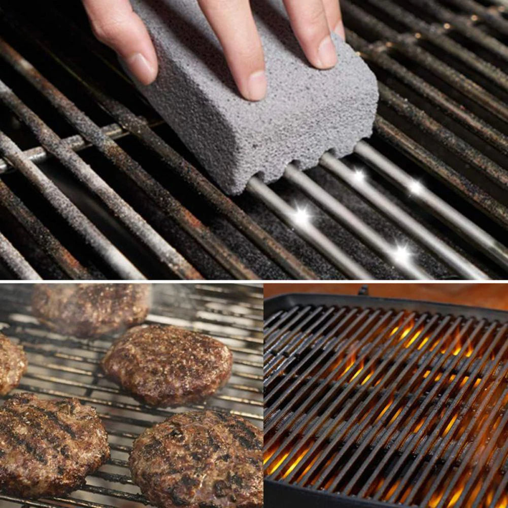 Belro pumice stone grill cleaning brick for BBQ, durable kitchen tool for removing grease and residue from grill grates.