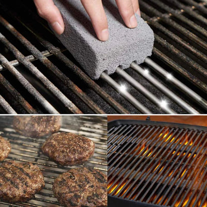 Belro pumice stone grill cleaning brick for BBQ, durable kitchen tool for removing grease and residue from grill grates.