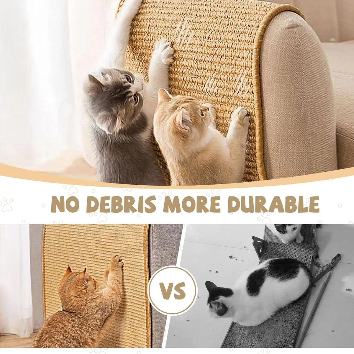 Belro sisal cat scratcher board mat for furniture and play, featuring natural sisal texture and a sturdy design for cats.