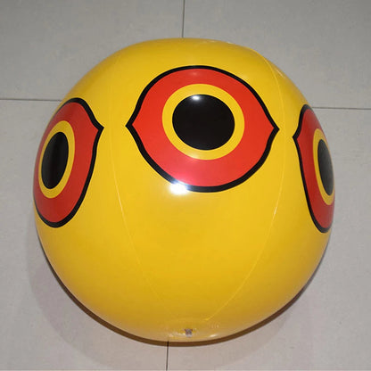 Belro inflatable scare eye balloon bird repeller for outdoor pest control, with bright eyes to deter birds in the garden.