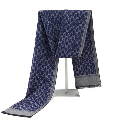 Belro luxury cashmere feel winter scarf in soft, cozy fabric, stylishly draped for a warm winter accessory.