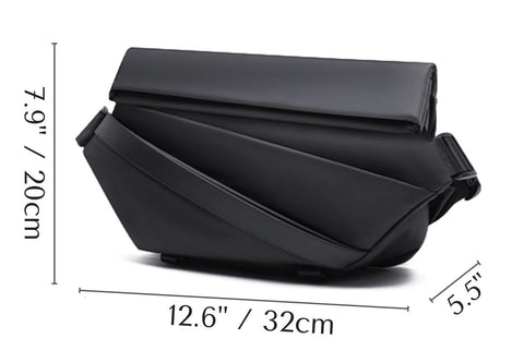 Belro men's sling bag for electronics, designed for cameras, with adjustable strap and compact storage in a sleek style.
