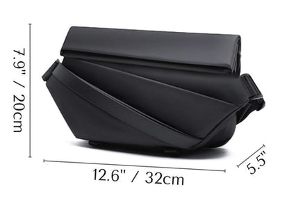 Belro men's sling bag for electronics, designed for cameras, with adjustable strap and compact storage in a sleek style.