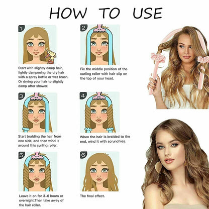 Belro non-electric curling iron for hair styling, featuring a barrel and handle designed for easy, heat-free curl creation.