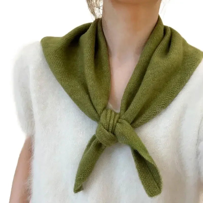 Korean style knitted winter scarf for women, soft and warm, featuring a cozy, textured knit design from Belro accessories collection