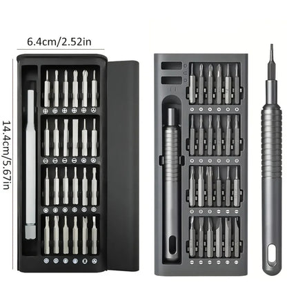 Belro portable precision screwdriver set with multiple interchangeable bits, ideal for detailed repair and electronic work.