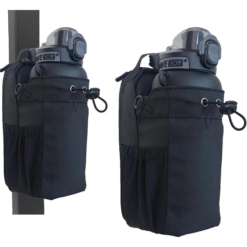 Belro magnetic multi-way fitness water bottle bag showing adjustable straps and multiple compartments for active use.