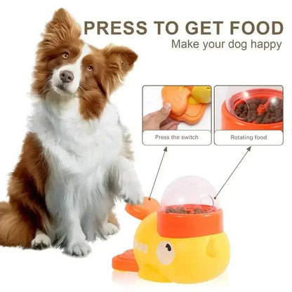 Belro Interactive Cartoon Duck Dog Puzzle Feeder for dogs, designed to stimulate mental activity during mealtime.