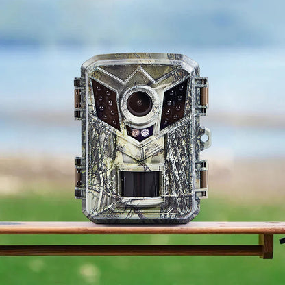 Belro StealthView night vision trail camera mounted outdoors, capturing wildlife with infrared illumination.