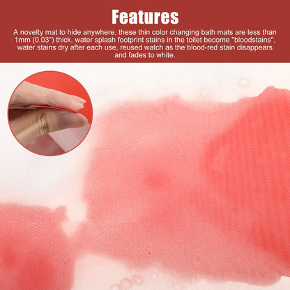 Belro color changing shower mat with vibrant, mood-enhancing colors, textured surface, designed for bathroom decor and safety.
