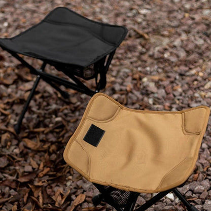 Mivoza folding camping stool with lightweight design and storage net, suitable for outdoor garden and camping use.