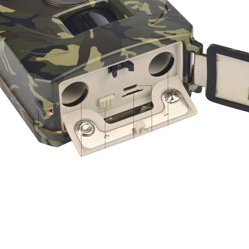 Belro ProVision Night Vision Trail Camera mounted outdoors capturing wildlife in low light conditions.
