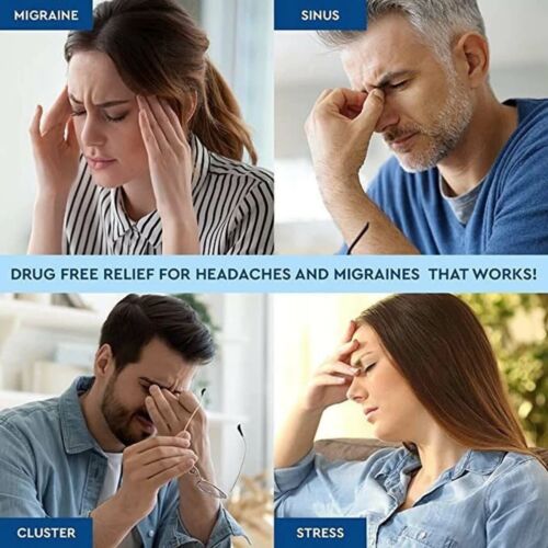 Belro Headache Hat for soothing relief, featuring a soft, flexible design with adjustable straps for targeted headache pain relief.