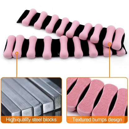 Belro silicone ankle and wrist weights for men, lightweight fitness accessories with adjustable straps for comfortable support.