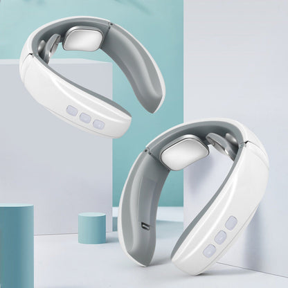 Belro electric shock pulse neck and shoulder massager with kneading and vibrating features for personal relaxation and pain relief.