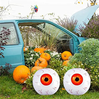 Belro Halloween eyeball balloon with spooky, creepy design for men's Halloween party decor, featuring realistic eyeball imagery.
