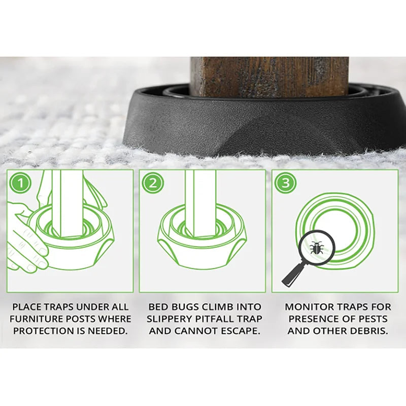 Belro plastic bed bug trap and catcher for outdoor pest control, designed to attract and capture bed bugs effectively.