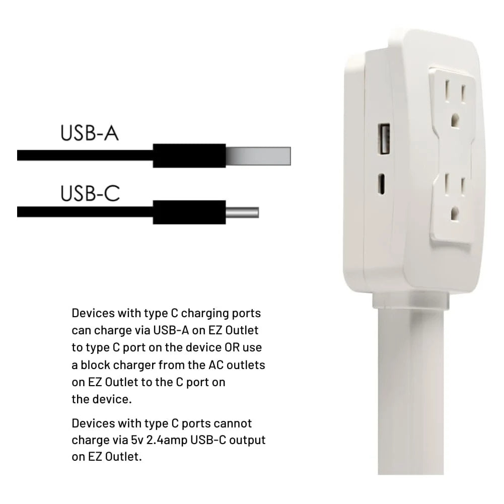 Belro multi port electrical outlet extender with multiple sockets and USB ports for electronics, shown with connected devices.