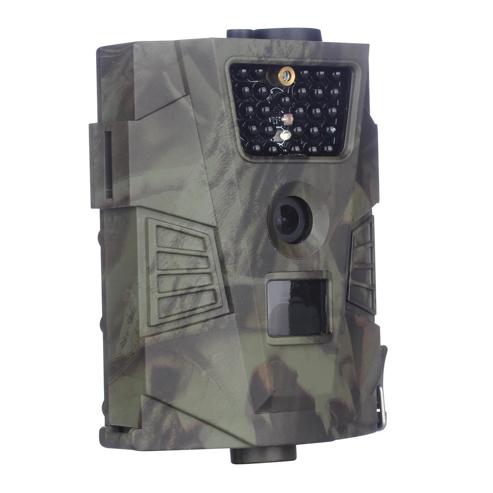 Belro Elite Vision wildlife trail camera mounted outdoors, showcasing durable electronics for wildlife monitoring and surveillance.