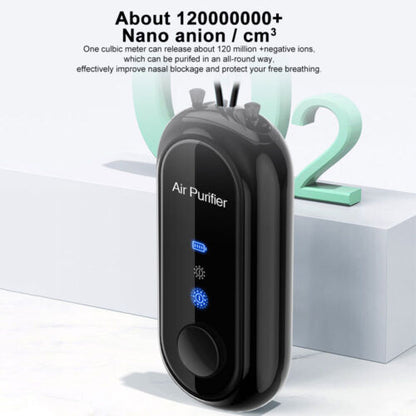 Belro Personal Mini Air Purifier Necklace, wearable air purifier with USB charging, compact portable electronics for clean air on the go.