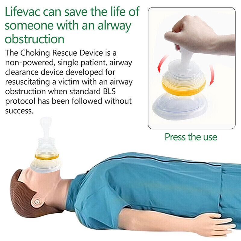 Belro men's choking emergency device worn on clothing, designed for quick assistance during choking situations.