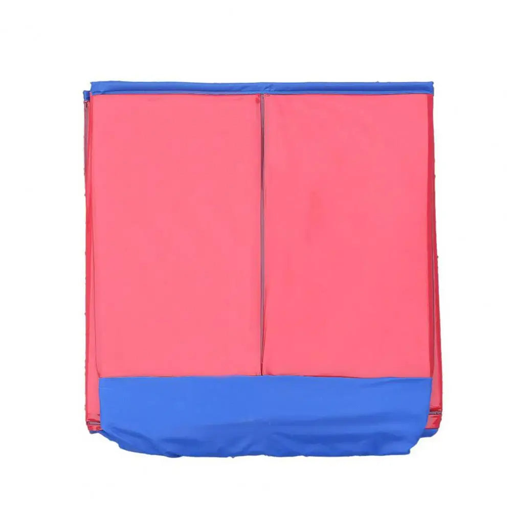 Foldable dog pool by Belro, lightweight and portable pet water basin for dogs, shown folded with open pool in the background.