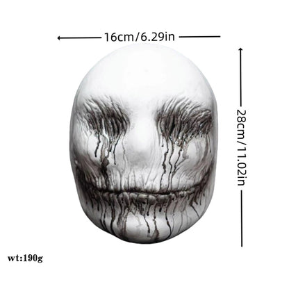 Belro realistic Halloween skull mask with creepy ghost costume prop, detailed skull design for spooky Halloween costumes.
