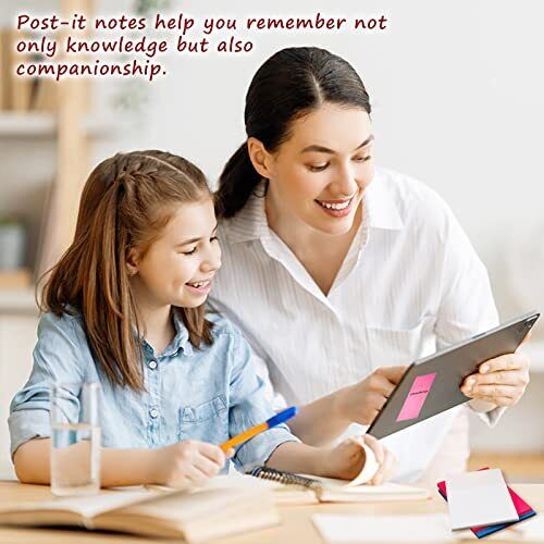 Clear transparent sticky notes by Belro for office use, showing a stack of small, sticky note sheets with a smooth surface.