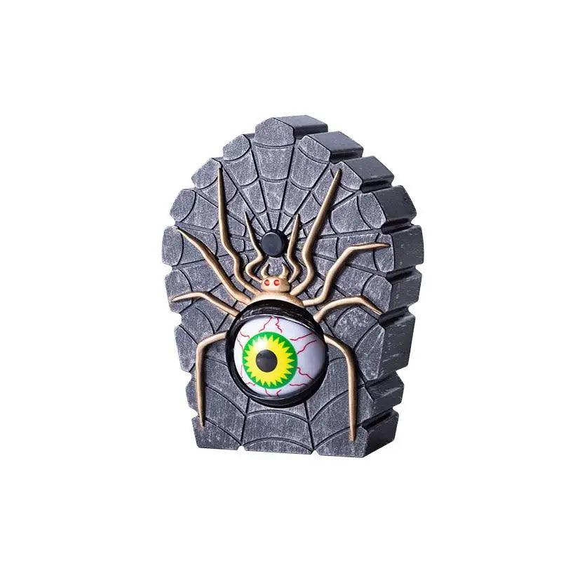 Belro creepy spider eyeball doorbell with Halloween-themed spooky design, outdoor smart home electronic doorbell.