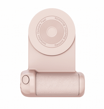 Mivoza smartphone grip with Bluetooth remote shutter, 180° mount, ideal for steady photography with smartphones.