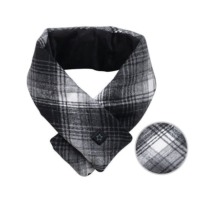 Belro electric heating scarf neck warmer in black, designed for pain relief and warmth, made of soft fabric for comfort.