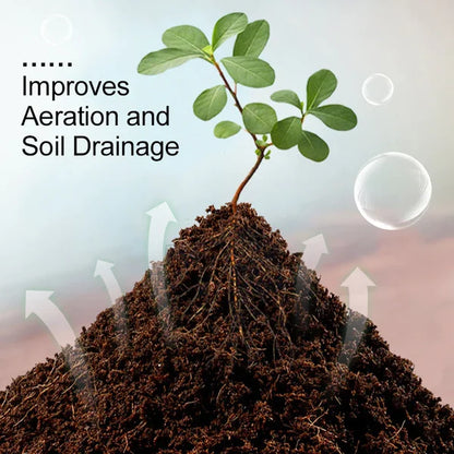 Organic coconut coir for plants, Belro brand, outdoor garden use, showing textured natural coir fibers in a clean container.