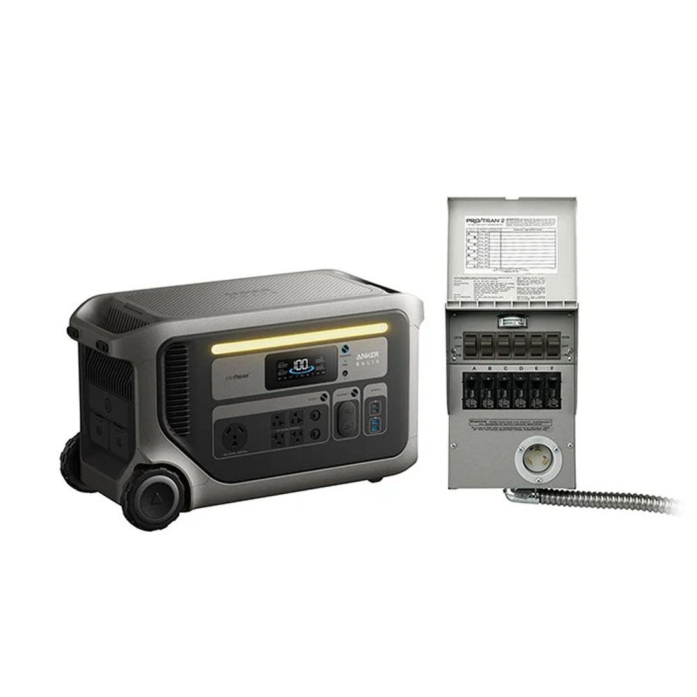 Casavibeo Anker SOLIX F3000 portable power station with multiple charging ports and digital display for outdoor use